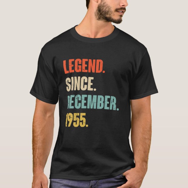 67 Year Old 67Th Birthday Gift - Legend Since Dece T-Shirt (Front)