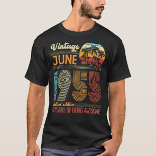 67 Year Old Vintage June 1955 67th Bday T-Shirt
