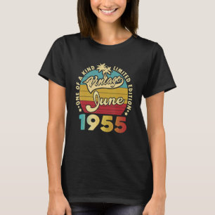 67 Years Old Birthday Awesome Since June 1955 67th T-Shirt
