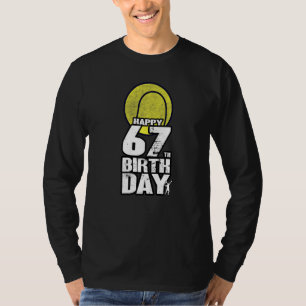 67 Years Old Vintage Tennis 67th Birthday T-Shirt