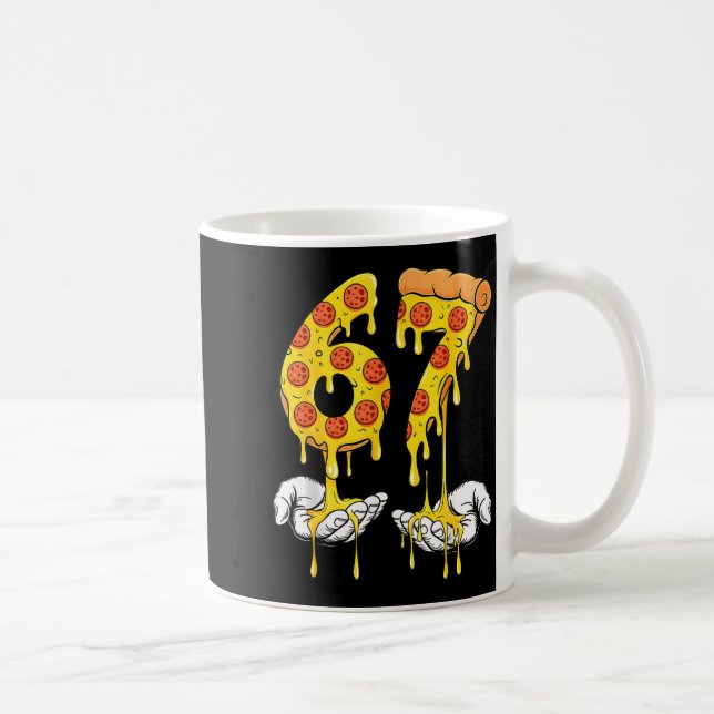 67 Zza Meme Funny Zza Lover  Coffee Mug (Right)
