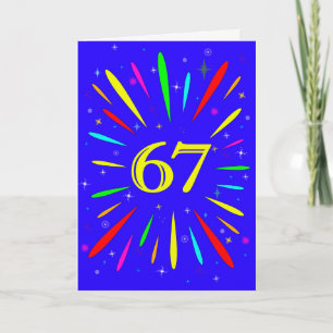 67e anniversaire carte d'explosion