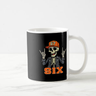 67endy Skeleton – 67 Six Seven Halloween 6 Long Sl Coffee Mug