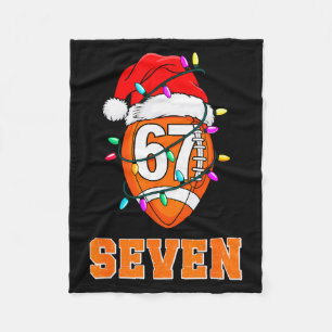 67endy Xmas Football – Six &amp; Seven Matching Co Fleece Blanket