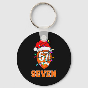 67endy Xmas Football – Six & Seven Matching Co Keychain