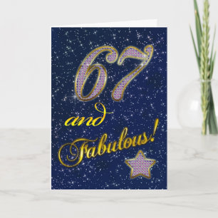 67th anniversary for someone Fabulous Card