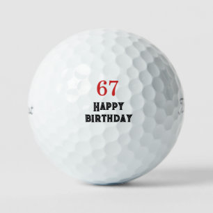 67th birthday party gift  Golf Balls