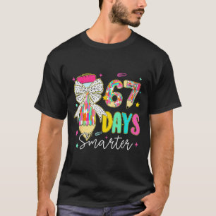 67th Day Of School 67 Days Smarter Coquette Bow Te T-Shirt