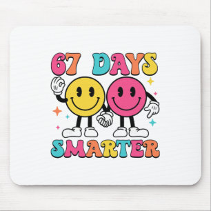67th Day Of School 67 Days Smarter Teacher Student Mouse Pad
