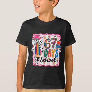67th Day Of School 67 Six Seven Math Teacher T-Shirt