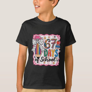 67th Day Of School 67 Six Seven Math Teacher  T-Shirt