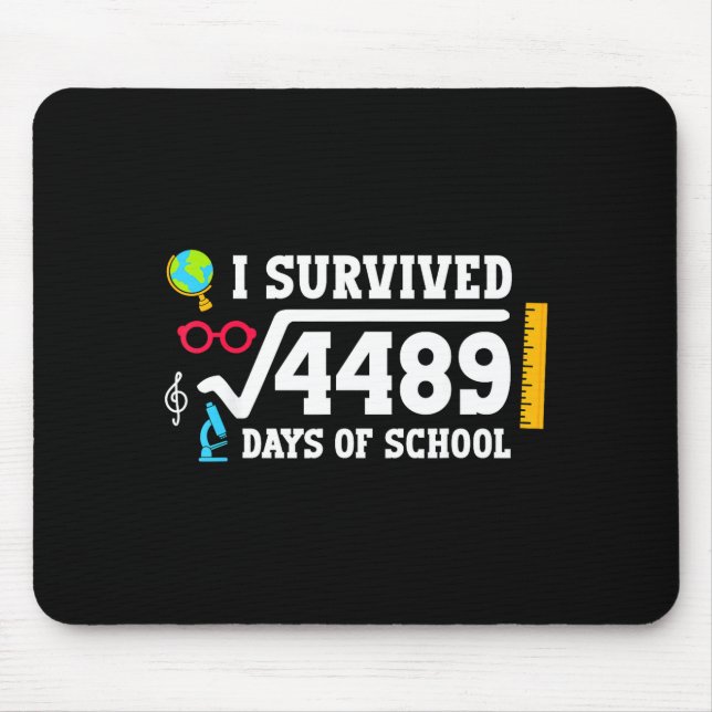 67th Day Of School 67 Square Root 4489 Six Seven B Mouse Pad (Front)
