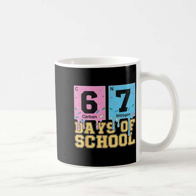 67th Day Of School Chemical Eements Teacher Boy Gi Coffee Mug (Right)