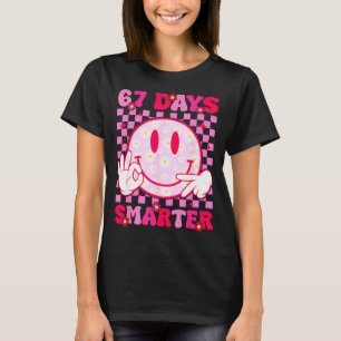 67th Day Of School Shirt 67 Days Smarter Teacher B