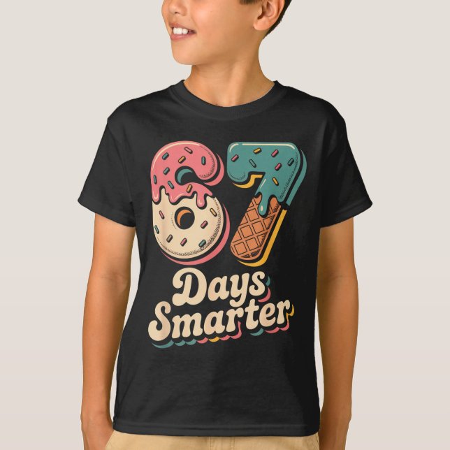 67th Day Of School Shirt 67 Days Smarter Teacher B (Front)