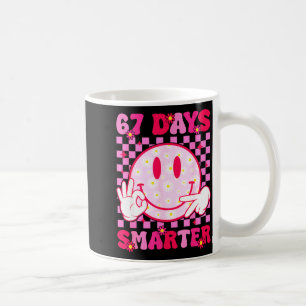 67th Day Of School Shirt 67 Days Smarter Teacher B Coffee Mug