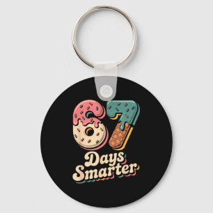 67th Day Of School Shirt 67 Days Smarter Teacher B Keychain