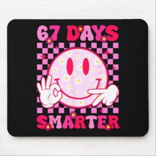 67th Day Of School Shirt 67 Days Smarter Teacher B Mouse Pad