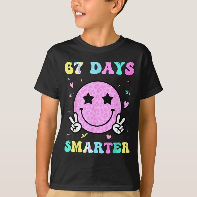 67th Day Of School Shirt 67 Days Smarter Teacher G (Front)