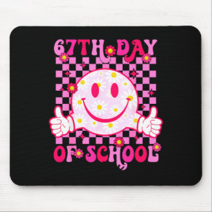 67th Day Of School Vibes 67 Meme Cute Smile Face T Mouse Pad