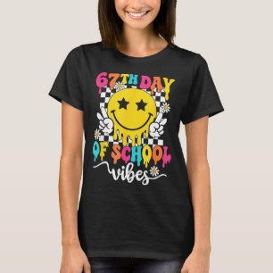 67th Day Of School Vibes Funny Six Seven 67 Meme S T-Shirt