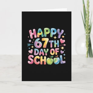 67th Days Of School Funny 67 Meme Teacher  Card