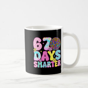 67th Days Smarter Smile Face 67 Days School Teache Coffee Mug