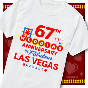 67th Wedding Anniversary Fabulous Las Vegas Couple T-Shirt