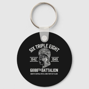 6888th Central Postal Directory Battalion 6 Triple Keychain