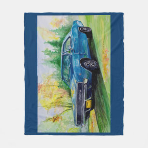 68 Dodge Charger Fleece Blanket