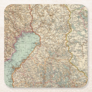 68 Finland Square Paper Coaster