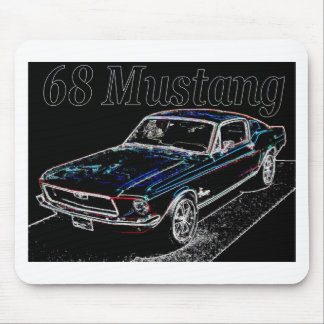68 mustang mouse pad