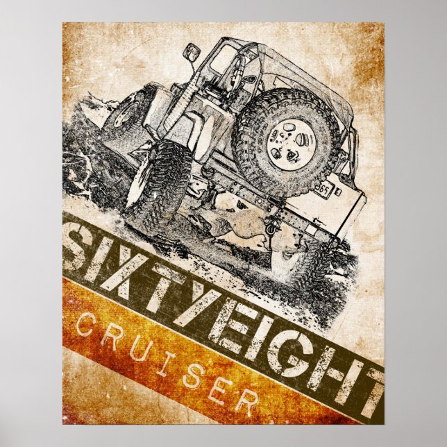 68 Poster de la Toyota Land Cruiser (Devant)