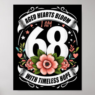 68 Without Plus 1 Middle Finger For A 68th Poster