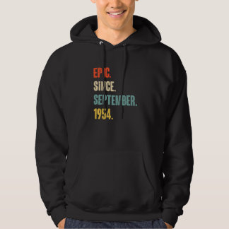 68 Year Old 68th Birthday   Epic Since September 1 Hoodie