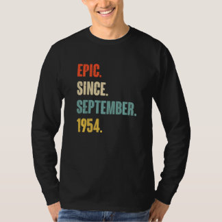 68 Year Old 68th Birthday   Epic Since September 1 T-Shirt