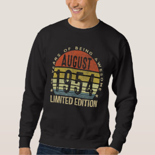 68 Year Old Awesome Since August 1954 68th Birthd Sweatshirt