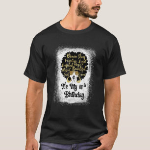 68 Years Old Leopard Melanin Girl It's My Birthday T-Shirt
