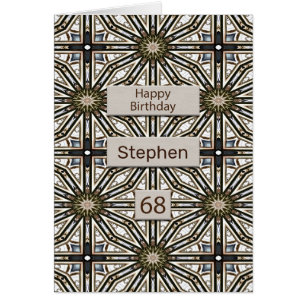 68th Birthday Abstract Mandala Design