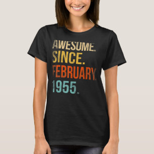 68th Birthday Gifts 68 Year Old Awesome Since Febr T-Shirt