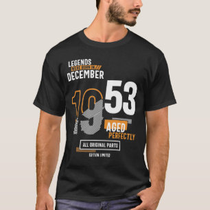68th Birthday Legends Were Born In December 1953 T-Shirt