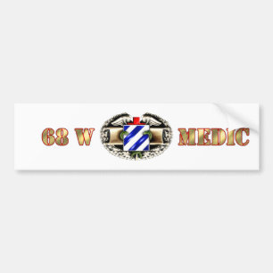 68W 3rd Infantry Division Bumper Sticker