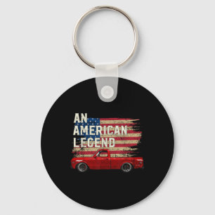 69 1969 1970 70 C10 Truck American Flag Legend Keychain