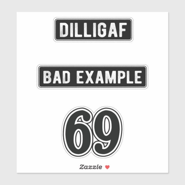 69 Stickers Casque (Feuille)