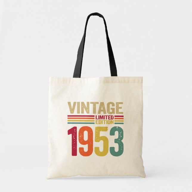 69 Year Old Gifts Vintage 1953 -69th Birthday gift Tote Bag (Front)
