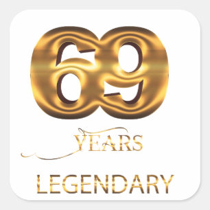 69 years legendary sticker