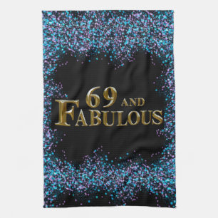 69th Birthday  Kitchen Towel
