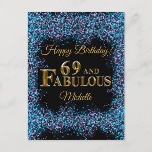 69th Birthday Postcard