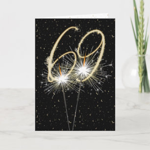69th wedding anniversary sparklers card