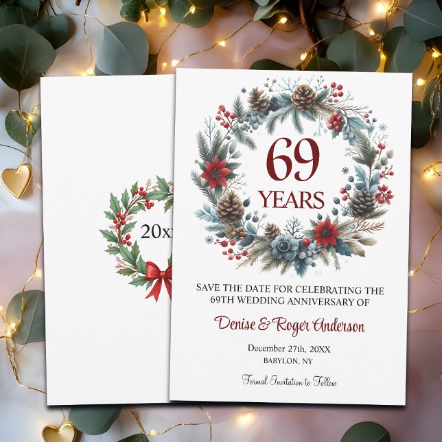 69th Wedding Anniversary Winter Save The Date (Creator Uploaded)